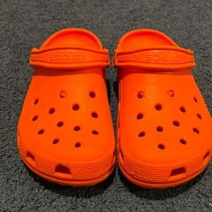 Orange Crocs